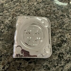Tory Burch Mini Silver Wallet